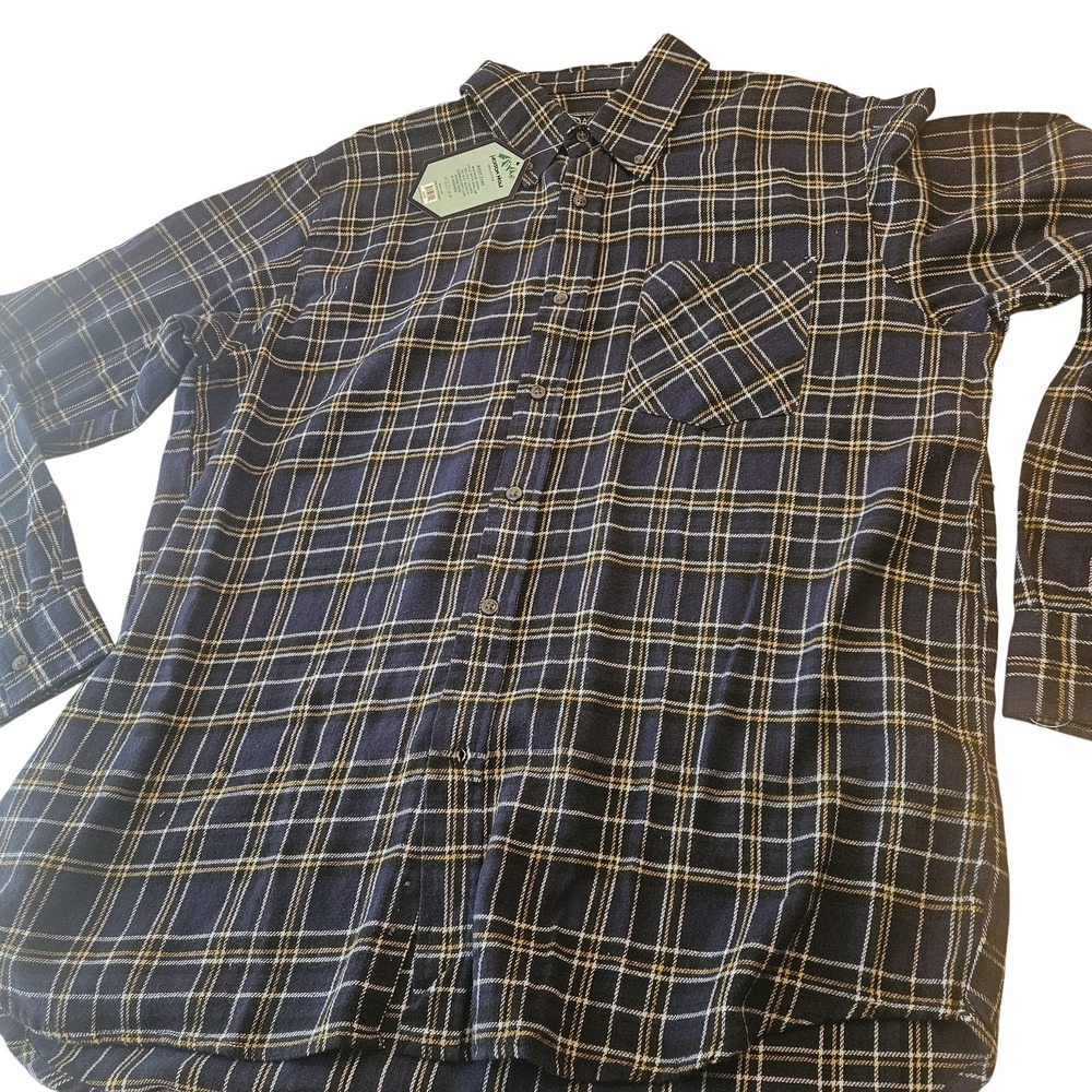 Jackson Hole Flannel Shirt Mens XL Plaid‎ Button Down Pocket Casual